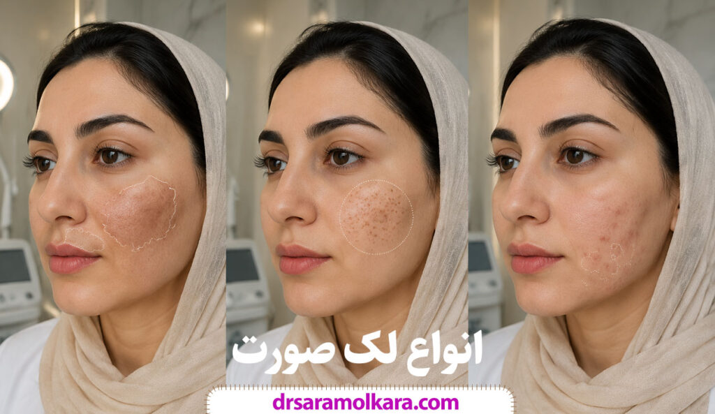 انواع لک صورت و بهترین روش‌های درمان با لیزر در مشهد